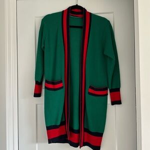 Gucci inspired open cardigan, one size